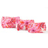 Blush Pink Quilted Cosmetic Pouch (Set of 3) - Hand Block Print