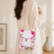 Bold Pink Poppy Quilted Cotton Mobile Sling Bag