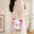 Bold Pink Poppy Quilted Cotton Mobile Sling Bag