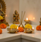 Brass Akhand Shankh Diya (Set of 2) – Spiritual Décor Item