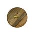Brass Chapati box with wooden lid and tong