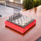 Brass Chess Set for Gifting-Black and Silver