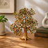 Brass Decorative Kalpavriksha Tree with Colourful Leaf Detailing