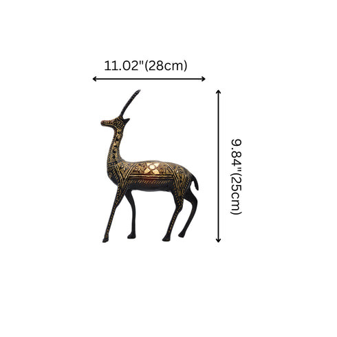Brass Deer Pair