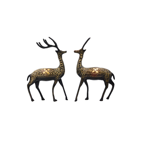 Brass Deer Pair