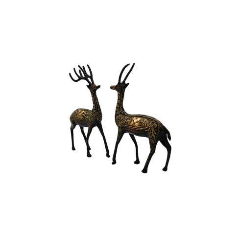 Brass Deer Pair