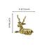 Brass Deer Pair Ethnic Design Handmade Statue for Home Decor Office Counter Unique Piece
