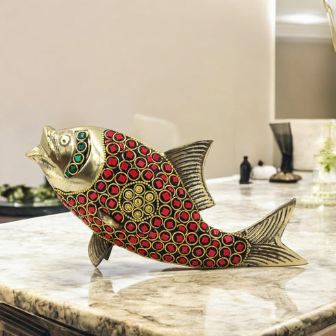 Brass Fish Statue