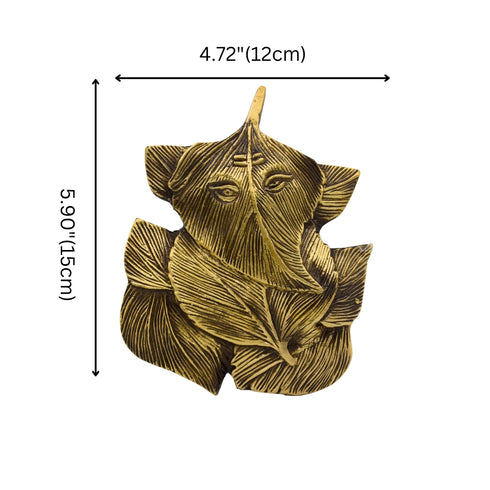 Brass Ganesha Wall Hanging