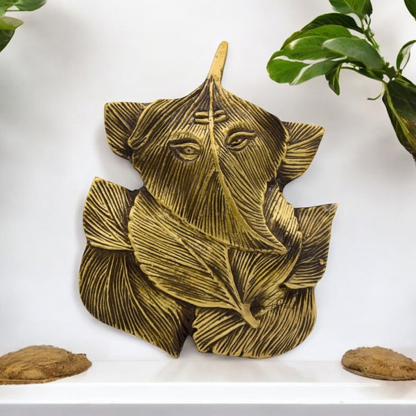 Brass Ganesha Wall Hanging