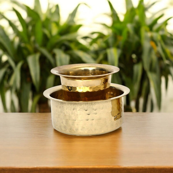 Brass Glossy Dabara set with Tumbler