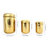 Brass Hammered jars for kitchen storage - Set of 3