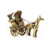 Brass Horse-Drawn Carriage Showpiece
