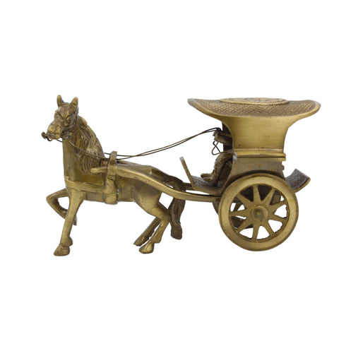Brass Horse Cart