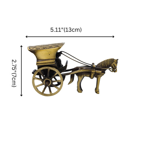 Brass Horse Cart