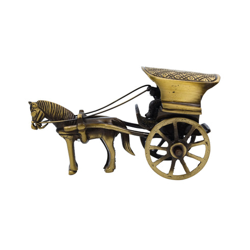 Brass Horse Cart