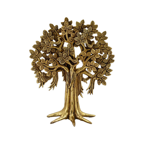 Brass Kalpavriksha Tree Showpiece Trees of Life | Best in Living Room, Table Decoration with Antique Polish