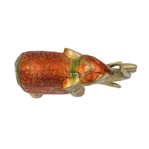 Brass Multi Colour Elephant Statue