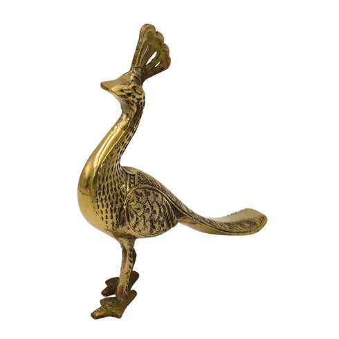 Brass Peacock Statue