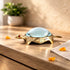 Brass Shree Yantra Tortoise with Glass Shell – Indian Vastu Decor