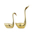 Brass Swan Pair