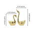 Brass Swan Pair