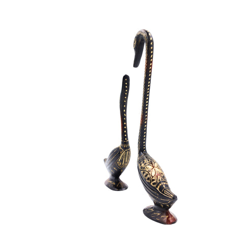 Brass Swan Pair