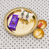 Brass Thali with Katori Set– Rakhi for Bhai-Bhabhi (Pair)