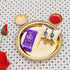 Brass Thali with Katori Set– Rakhi for Bhai-Bhabhi (Pair)