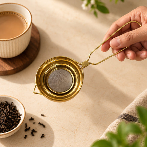 Brass Traditional Tea Strainer