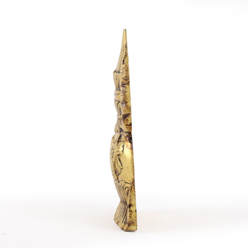 Brass Vaishnav Kalash with Shankh and Chakra motif Showpiece