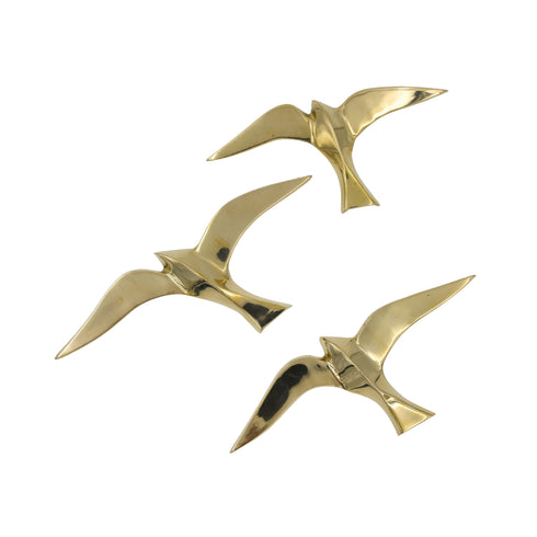 Brass flying birds-Set of 3