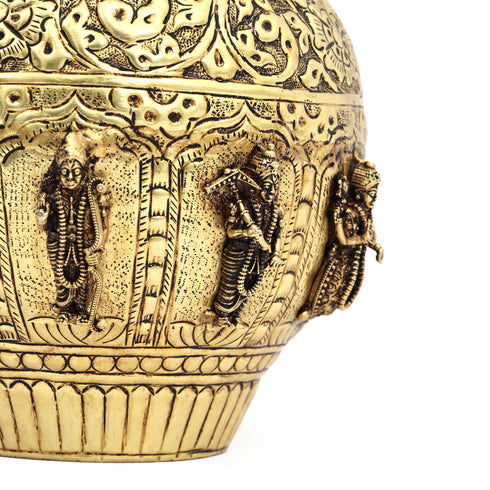 Brass handcrafted Ashtalakshmi Pooja Kalash