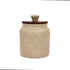 Ceramic Air-tight Jars with flower embossed pattern