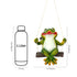 Charming Frog Figurine with Swing for Wall Décor