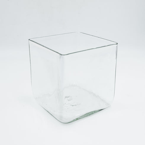 Chic Decorative Glass Square Flower Vase – Stylish Centerpiece for Any Space