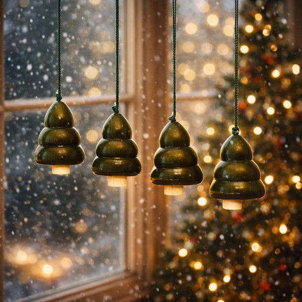 Christmas Décor Handcrafted Eco-friendly Green Wooden