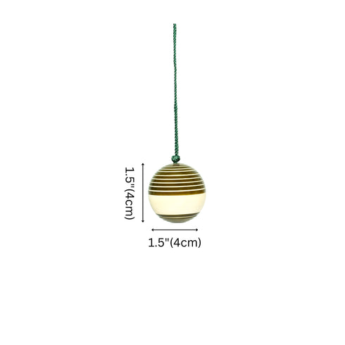 Christmas Décor Handcrafted Eco-friendly Green Wooden Baubles