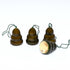 Christmas Décor Handcrafted Eco-friendly Green Wooden Tree Bell Hangings