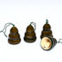 Christmas Décor Handcrafted Eco-friendly Green Wooden Tree Bell Hangings
