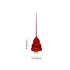 Christmas Décor Handcrafted Eco-friendly Red Wooden Tree Bell Hangings