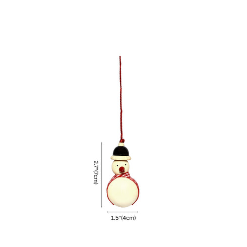 Christmas Décor Handcrafted Eco-friendly Wooden Snowmen Hangings