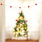 Christmas Décor Handmade Felt Pompom Garland—Red and White