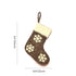 Christmas Décor Handmade Felt Sheet Stocking—Snowflake Design