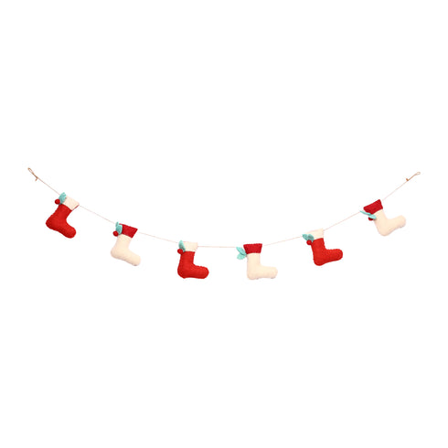 Christmas Décor Handmade Felt Stockings Garland