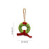 Christmas Décor Handmade Green and Red Felt Wreath Hangings with Detailed Embroidery Work