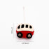 Christmas Décor Handmade Needled Felt Work Miniature Bus Hanging