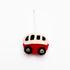 Christmas Décor Handmade Needled Felt Work Miniature Bus Hanging