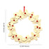 Christmas Décor Handmade White Felt Wreath