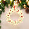 Christmas Décor Handmade White Felt Wreath